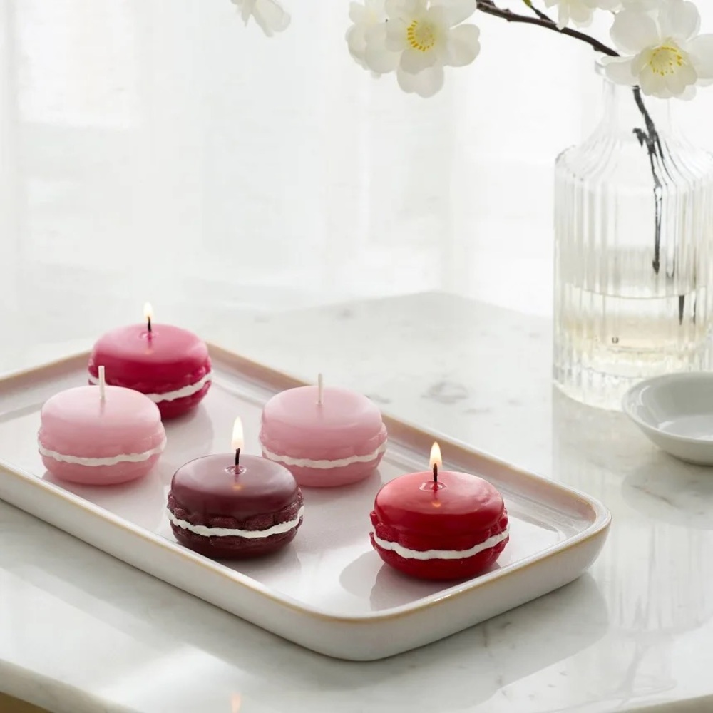Threshold Macaron Tealight Candles Set Pink Dessert Candles NWT/NIB - Picture 3 of 4